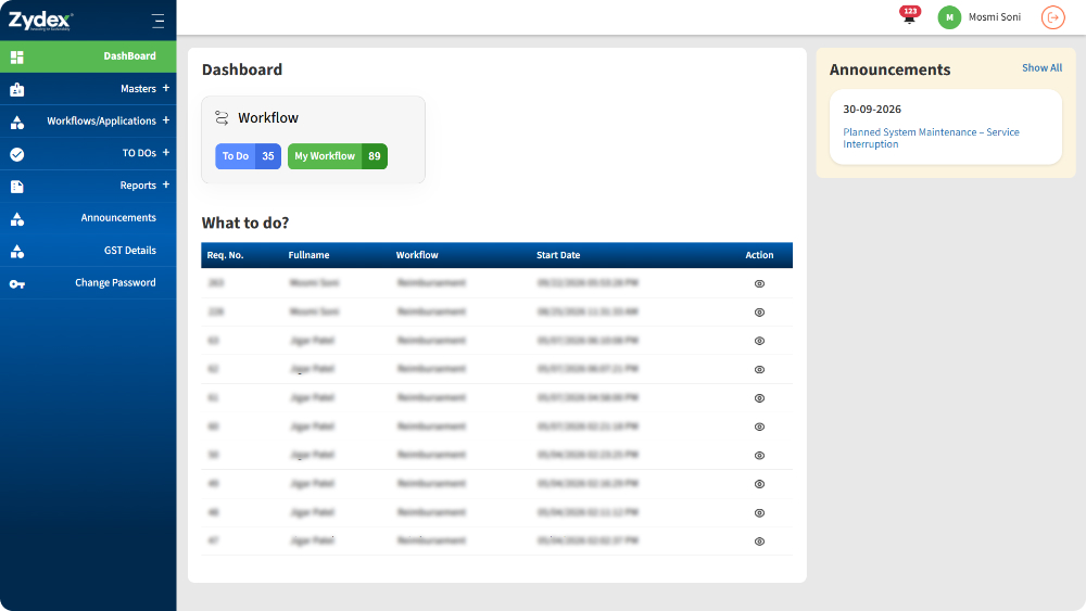 Travel claims routed by rule, approved in sequence, exported to SAP