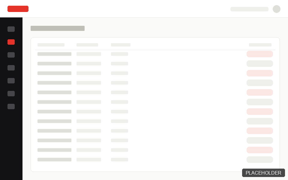 Placeholder wireframe of the reward tracking register
