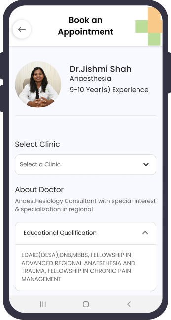 Booking: choose a specialty, then a doctor